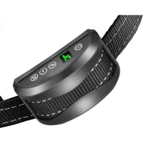 Anti-bark Dog Collar - 3 Modes Electric Shock/Vibration/Sensitivity Training Aid Harmless Automatic IP65 Rechargeable Battery Adjustable Reflective Strap, (1/4)