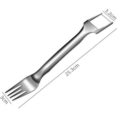 Coupe-pastèques,2 en 1 coupe-fruits à double têtetrancheuse,Trancheuse en Cube de pastèque en Acier Inoxydable,Cutter Pratique Outil de Cuisine pour Découper les Melons (1/3)