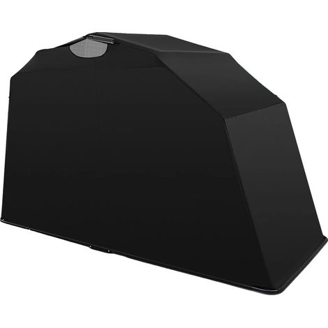 Funda para motocicleta, tejido Oxford y acero, 270 x 105 x 155 cm, forma rectangular, autoportante, requiere montaje. (1/5)