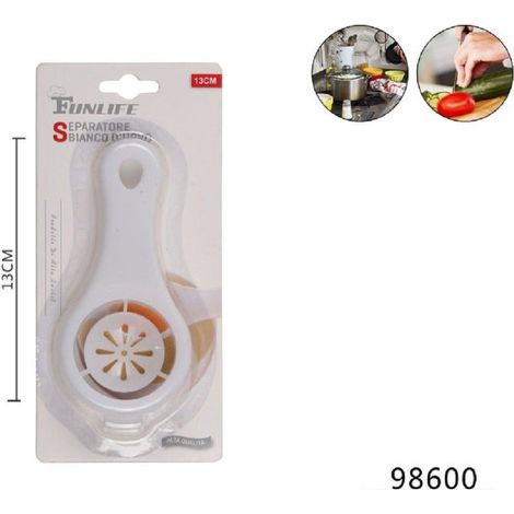 Kaela - Separa Uovo Dividi Tuorlo Albume Uova Accessorio Cucina Separatore 13 Cm 98600 -