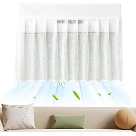 Déflecteur de ventilation pour climatiseur Cache anti-vent pour climatiseur domestique, chambre, bureau, salon, salle de bain, appartement, dortoir, local commercial (1/5)
