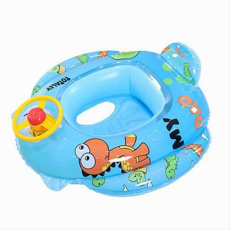 TrAdE Shop Traesio - Salvagente Gonfiabile Mutandina Per Bambini Forma Di Macchina Dino Piscina Mare - (1/3)