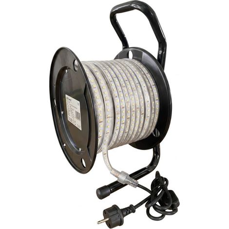 Tira LED para Obras en Carrete 20 Metros 230V 10W/m 6500K IP54