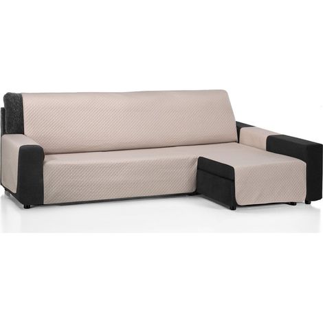 Housse de canapé d'angle réglable, Couleur Lin 240 cm, Convient pour méridienne Droite et Gauche (1/5)