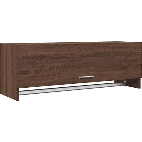 Maison Exclusive - Kleiderschrank Braun Eichen-Optik 100x32,5x35