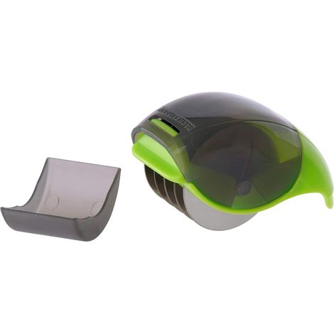Fackelmann 47097 Sminuzza Erbe aromatiche con Rullo, (Colore:Verde, Nero) Quantità: 1 Pezzo, Acciaio Inossidabile (1/5)