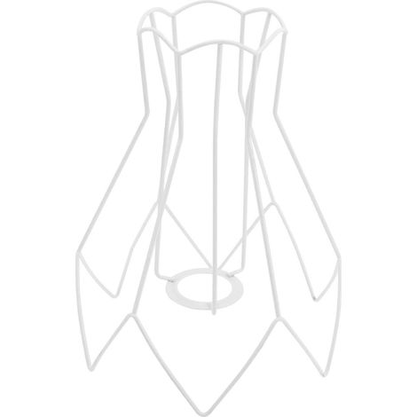 Abat-jour à monter soi-même, armature en fil de fer, douille E27 pour lustre ou lampe de bureau. (1/5)