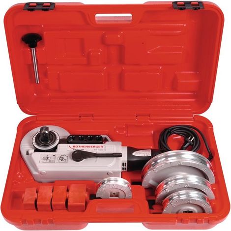 Rothenberger – Cintreuse électrique ROBEND® 4000 – Pliage à froid jusqu'à 180° – Moteur 1010W pour tubes en cuivre et acier – Segments en aluminium forgé