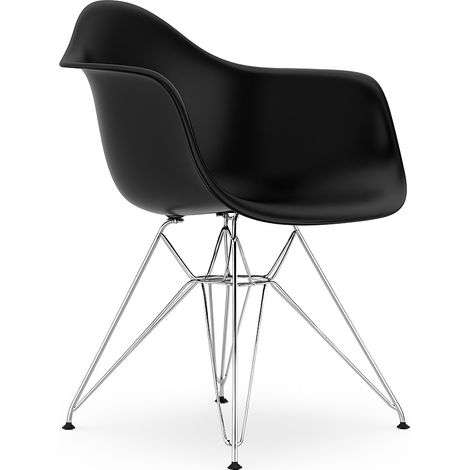 ORION91oficial® - Sillón ALTAIR Edición Limitada, Asiento Negro 🖤, Patas en Cromo, Polipropileno 67x57,5x82,5 cm, Comedor - Oficina - Salón - Teletrabajo - Cocina - spaziOrion91 - Pack x2 (1/5)
