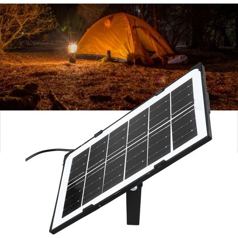 Panneau solaire avec port USB femelle, panneau de charge solaire pour lampes de bureau, petites ampoules, pompe à oxygène, panneau photovoltaïque (1/5)
