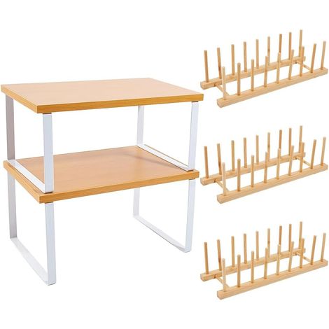 Organisateur Rangement Cuisine Porte-Plat Egouttoir Porte-Épice (1/5)