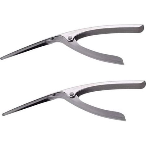 ZVD Lot de 2 éplucheurs crevettes en acier inoxydable (1/3)