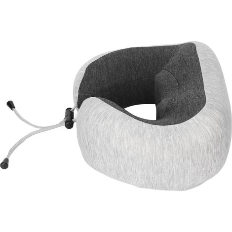 Coussin Massageur Cervical Électrique en Mousse Mémoire, Forme U, Rechargeable, avec Chaleur et Vibrations, Noir Respirant (1/5)