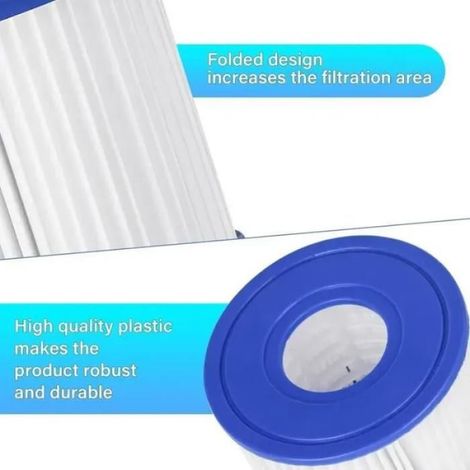 Filtre de piscine - Bestway - 58323 - Pack de 6 - Type VI - Compatible Lay-Z-Spa (1/4)