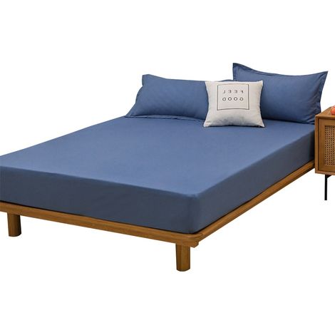 Drap-Housse - Microfibre - Poche Profonde - 90x190 cm - Pour Matelas Jusqu'à 35 cm - 1 Unité (1/5)