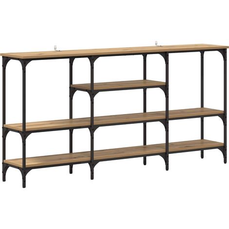 Maison Exclusive - Tavolo consolle rovere artigianale 160 x 29 x 80 cm