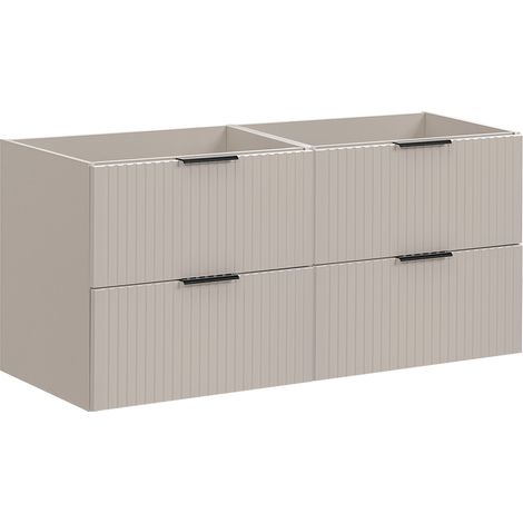 Mobile bagno senza lavabo Adriel beige 120cm