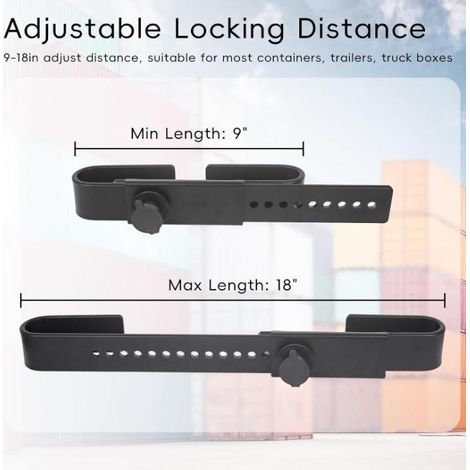 Steel truck cargo door locks for semi-trailer equipment and trucks (1/4)
