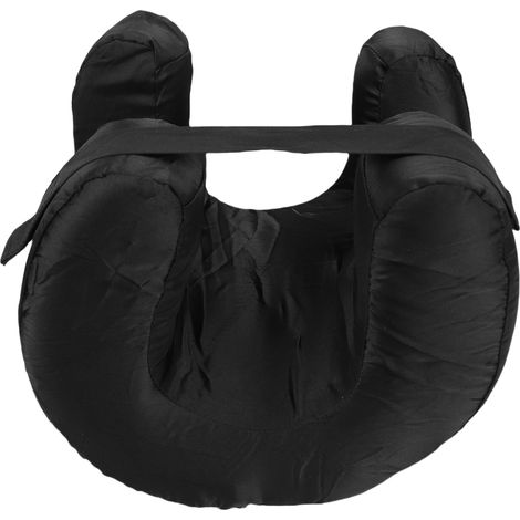 Oreiller à rebond lent, doux et confortable, pour un soutien optimal de la nuque et du visage, idéal pour la maison, les voyages et le sommeil (noir). (1/5)