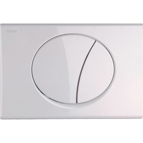Mepa Betätigungsplatte Toilette MEPAsun weiß 2-Mengen Typ A31/B31 245x165 mm