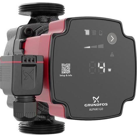 Circolatore elettronico per impianti di riscaldamento e condizionamento in ghisa 25-40 130 grundfos alpha1 go 93074186