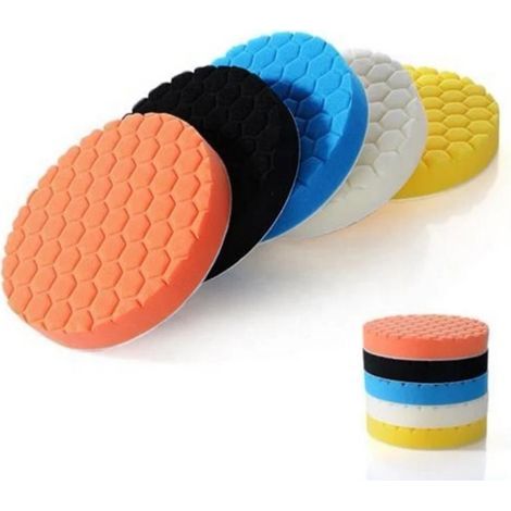 Lot de 5 bonnets pour polisseuse - 150 mm (1/4)