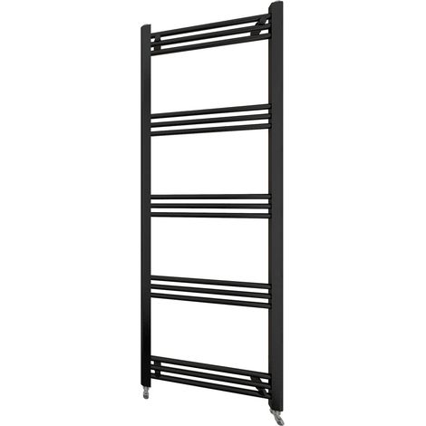 Aica Radiador toallero 1650x500mm Negro Calentador de toallas Radiador secador de estilo escalera Calefacción de baño (no eléctrico) (1/5)