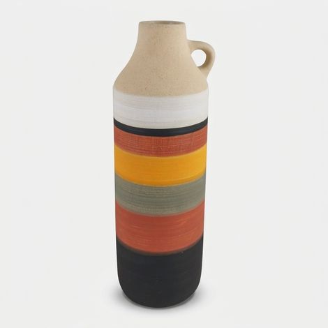 Dekorative Keramikvase in Flaschenform Mexicana (1/2)