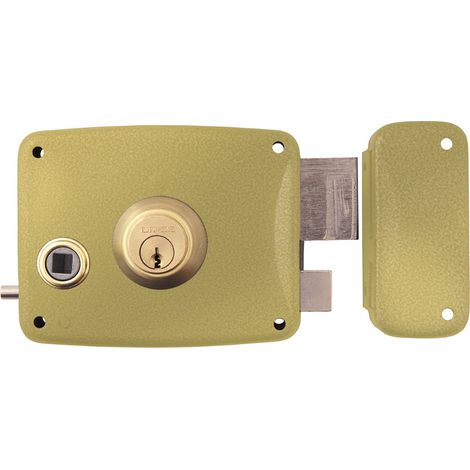 Cerradura Sobreponer 80X42Mm 5124Ahe08D Hierro Esmaltado Palanca Derecha Lince (1/3)
