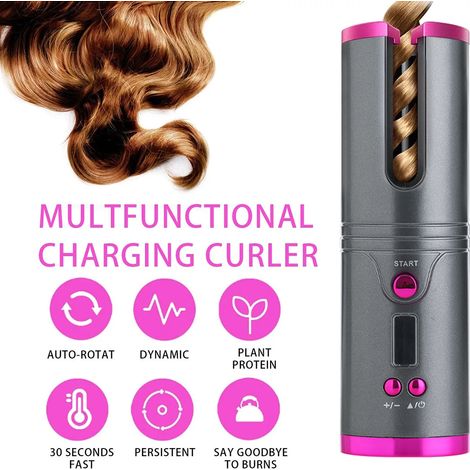 Boucleur automatique sans fil rechargeable USB fer à friser portable (1/5)