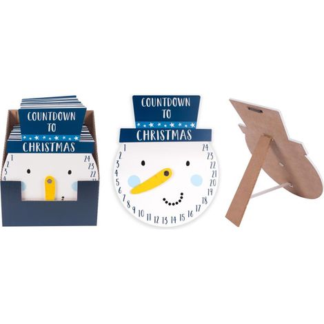 Christmas Countdown Clock Snowman Advent Calendar Festive Decoration (1/3)