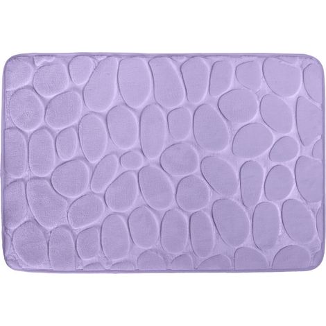Tapis de bain Microfibre PEBBLE 40x60cm Lavande MSV