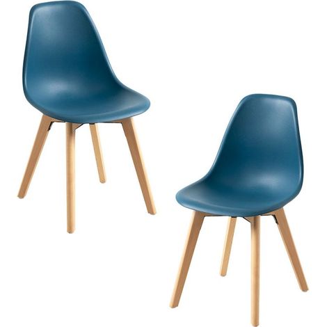 Packs Sillas Comedor - Pack 2 Sillas Kelen - Azul Petróleo (1/5)