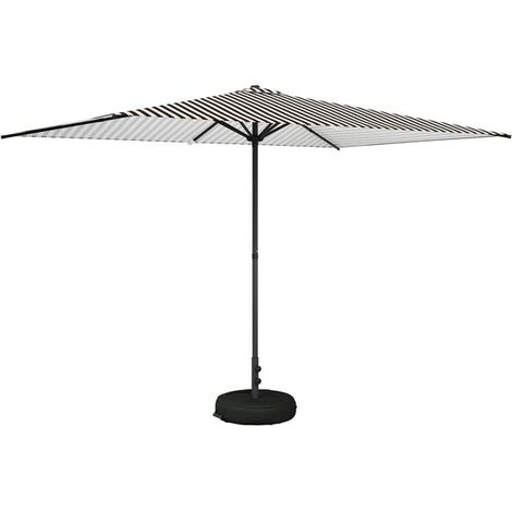 Parasol de jardin avec base 200 x 300 cm Polyester (1/2)