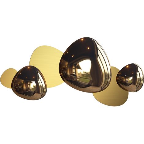 Applique Contemporanea Jack-Stone Acciaio Colore Oro Led 13W (1/3)