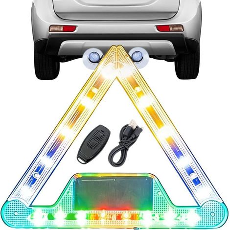 Feux à éclats pour véhicules Lampe Triangle de Sécurité avec (1/5)