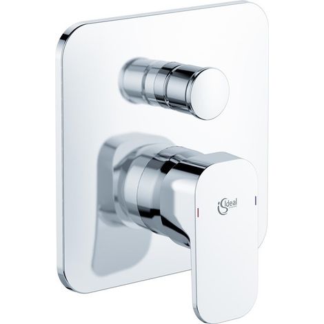 Ideal Standard Grifo de bañera empotrado Tonic II, Juego 2, roseta 163x163mm, Cromo, A6340AA
