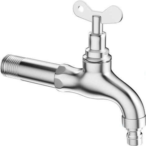 Robinet d'extérieur verrouillable INF - 13 cm - Robinet antivol pour machine à laver (1/5)