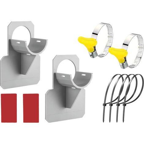 Lot de 10 Support de tuyau 30-38 mm Accessoires piscine hors sol installation rapide résistant (1/5)
