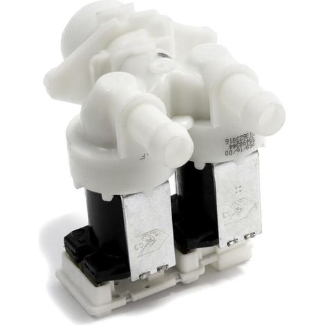 ELETTROVALVOLA LAVATRICE  WHIRLPOOL 481010623017 2 VIE 180° COMPATIBILE OM (1/4)