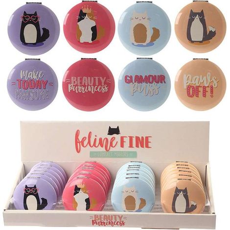 Specchietto da Borsa Feline Fine