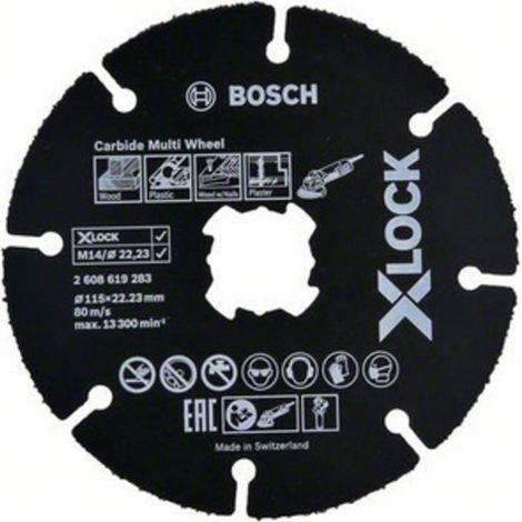 BOSCH-A DISCO UNIVERSALE CARBIDE XLOCK 115 MM BOSCH 1 PZ