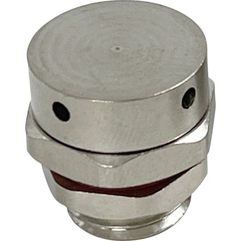 TRU COMPONENTS HX-BF-M12 Elemento di compensazione della pressione M12 Ottone nichelato Ottone 1 pz. (1/2)