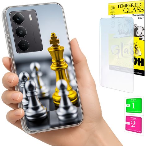 Funda para Realme C75 / 14X 5G con cubierta trasera para fotos y cristal 9H. (1/5)