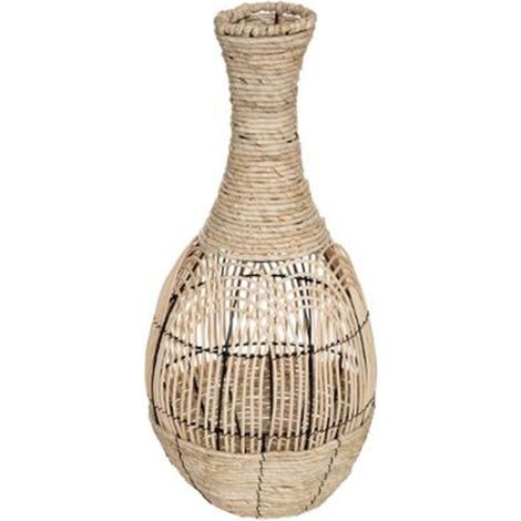 Vase Déco en Rotin "Idylle Folk" 63cm Naturel (1/2)