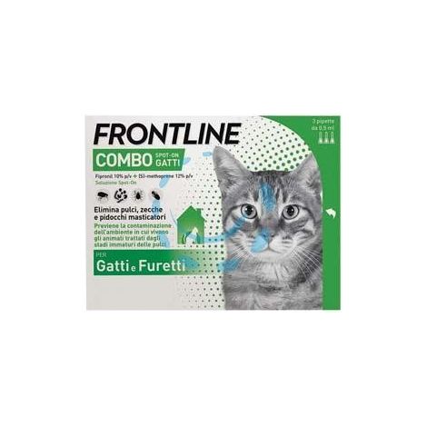 FRONTLINE COMBO PER GATTI E FURETTI - in confezione da 3 pipette