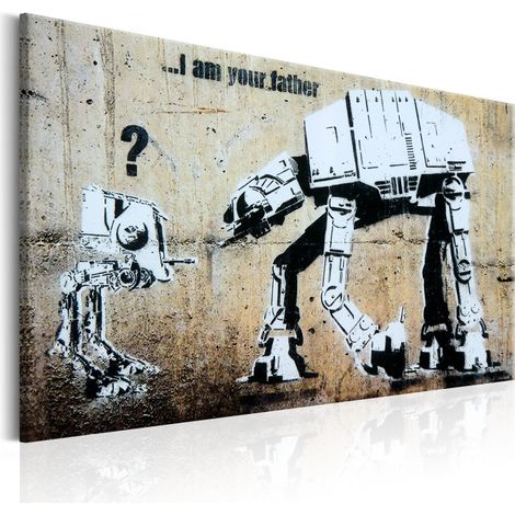 Tableau Imprimé "I Am Your Father - Banksy" 80 x 120 cm (1/2)