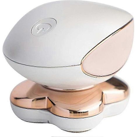 HONORNIC - Rasoir électrique indolore pour femmes avec 4 têtes de rasage hypoallergéniques plaquées or 18 carats - rechargeable blanc (1/3)