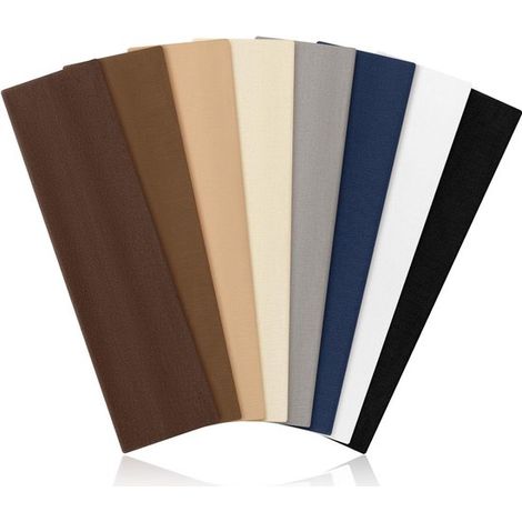 Paquete de 8 cintas deportivas unisex para la cabeza: elásticas, absorbentes del sudor y antideslizantes, perfectas para entrenar, practicar yoga, correr y realizar actividades físicas. (1/4)