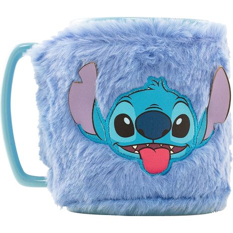 Tasse stitch avec couvercle en forme dours en peluche tasse en ceramique de 12 oz